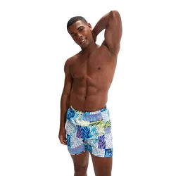 Printed Leisure 16´´ Swimming Shorts True Cobalt / Piction Blue / Sweet Purple / Bitter Lime / S Men