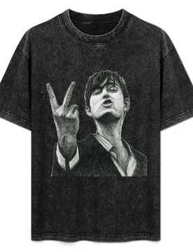 Jarvis Cocker Outline V Sign Sketch with Autograph and Background -Iconic Jarvis Moment T-Shirt Anti-Pilling Casual T-Shirt - Aliexpress - FashionsVida