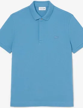 Polo de hombre de corte regular paris de piqué elástico de manga corta - Lacoste - FashionsVida