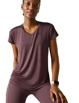 Vigilant camiseta montaña manga corta mujer Morado (12) - Dare2b - FashionsVida