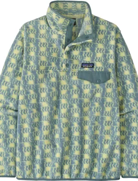 Polaire chaude et légère - W's LW Synch Snap-T P/O Sun Quilt Blue Sage - Taille S - Bleu - Patagonia - FashionsVida