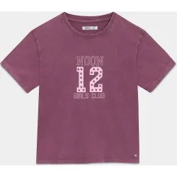Camiseta de mujer de manga corta con logo frontal