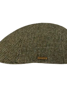 Texas Edenton Wool Flat Cap by - olive - Size: S (54-55 cm) - Stetson - FashionsVida