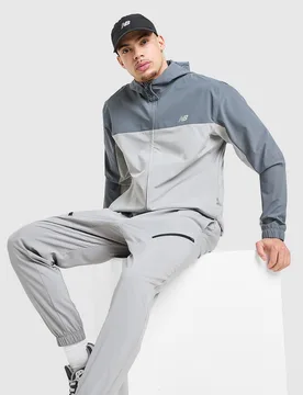 Colour Block Woven Jacke - Herren, Grau - male - Size: XXL - New Balance - FashionsVida