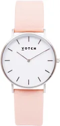 Classic Collection Vegan Leather Watch - Silver