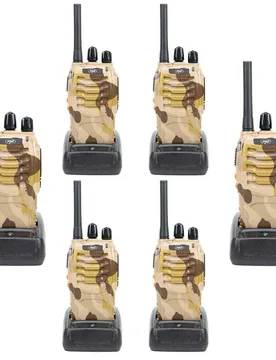 Pmr R40 Camo Walkie Talkie 6 Units Brown Camouflage One Size unisex - PNI - FashionsVida