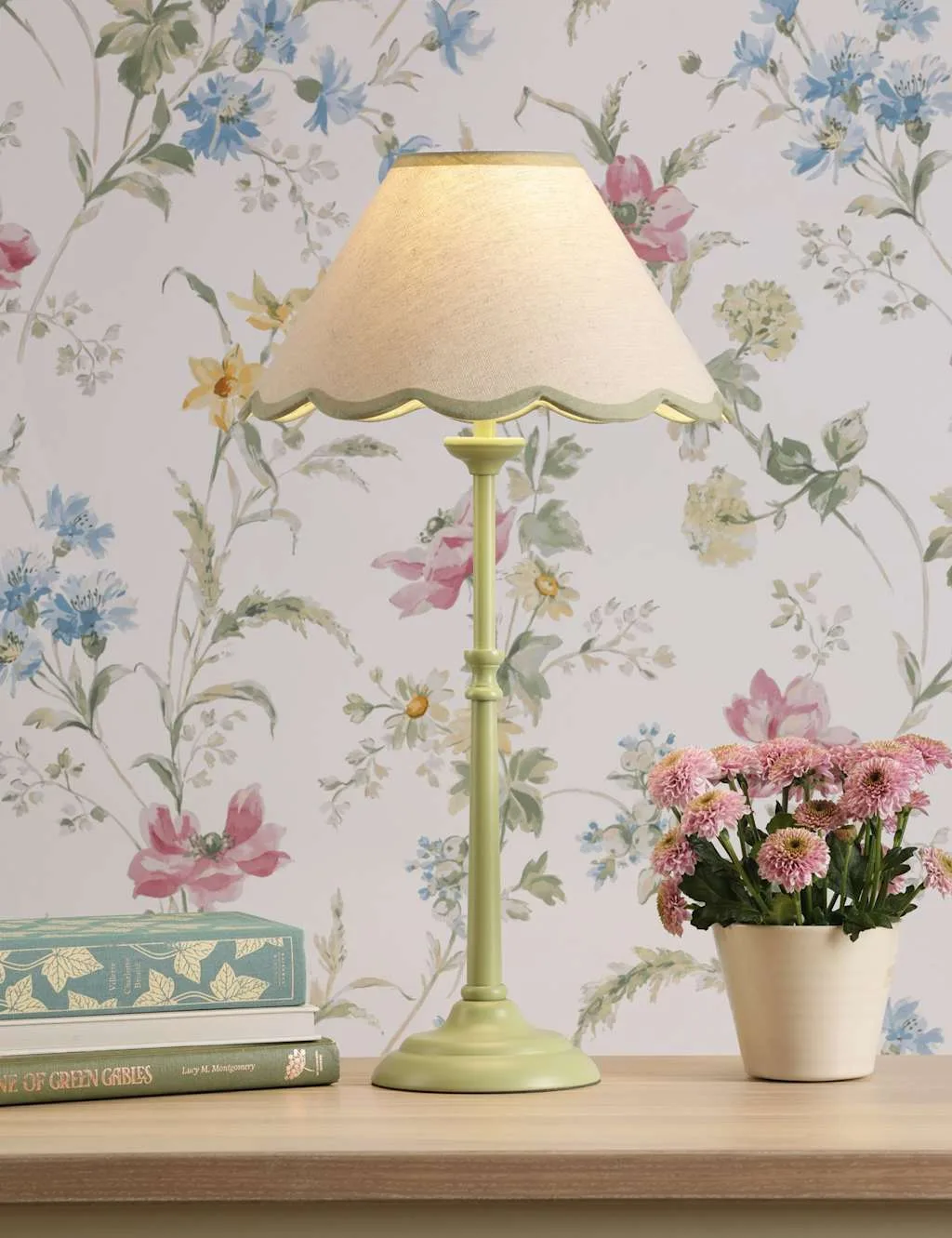 Cordwell Table Lamp Green - Laura Ashley - FashionsVida