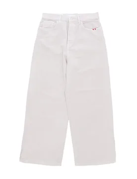 Pantalone Lungo Uomo Wide Jeans Bull Sw Ecru - Amish - FashionsVida