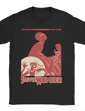 Men's 2025 Hot Summer Sale STEVIE WONDER T Shirt Pure Cotton Clothing Novelty Short Sleeve O Neck Tees Summer T-Shirt - Aliexpress - FashionsVida
