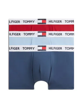 Pack Heritage Cotton Rich Trunks Red Mix male - Tommy hilfiger - FashionsVida
