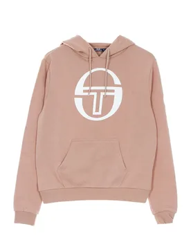 Felpa Cappuccio Corta Donna Martin Cropped Logo Mistery Rose - Sergio tacchini - FashionsVida
