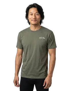 T-shirt à Manches Courtes Bitmap Classic Dusty Olive L - Salty Crew - FashionsVida