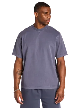 Heavyweight Relaxed Fit Herren T-Shirts - Blau - Größe M - Baumwoll-Jersey Blue M - LCKR - FashionsVida