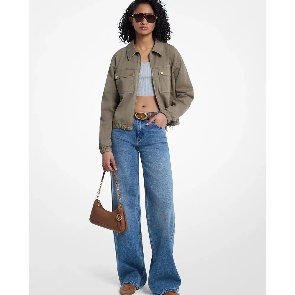 Cazadora de mujer de algodón con cordón ajustable - MICHAEL Michael Kors - FashionsVida