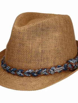 Labasa Trilby Straw Hat by - nature-brown - Damen - Size: L/XL (58-60 cm) - Chillouts - FashionsVida