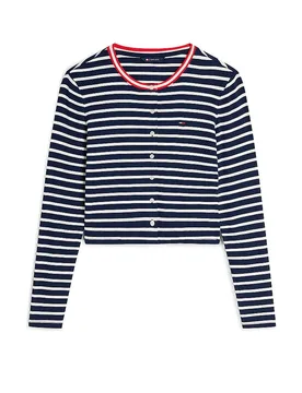 Cardigan Slim Fit dunkelblau L Damen - TOMMY JEANS - FashionsVida