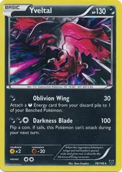 Pokemon XY Base Set 78/146 Yveltal (Shatter Holo)