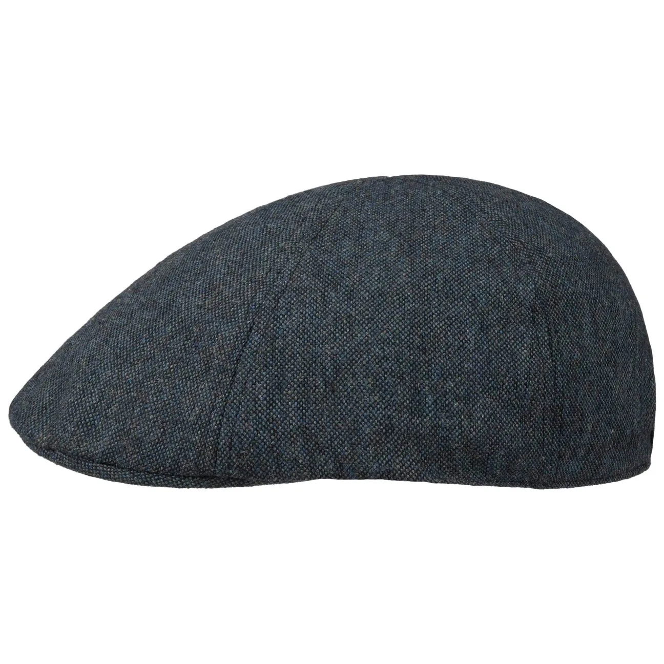 Panel Mélange Flat Cap by - navy - Size: M (57-58 cm) - Lipodo - FashionsVida