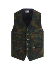 Gilet traditionnel LUSEBASTIAN vert foncé 48