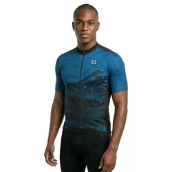 Maglia A Maniche Corte Mountain Light Blue