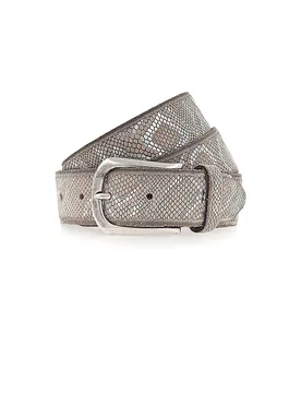 Ledergürtel SABIA silber 90 Damen - B.Belt - FashionsVida