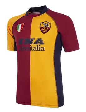 Retro-Trikot Copa AS Rom 2001/02 - Rouge - unisex - Size: XL - Copa Football - FashionsVida