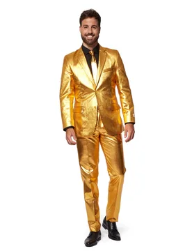 Mr. Groovy Gold-Kostüm für Herren suits-Kostüm gold - male - Oppo - FashionsVida