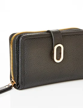 Damenbörse kompakt "Ella" RFID schwarz - 3Pagen - FashionsVida