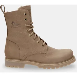Botas de mujer en piel con forro de pelo sintético