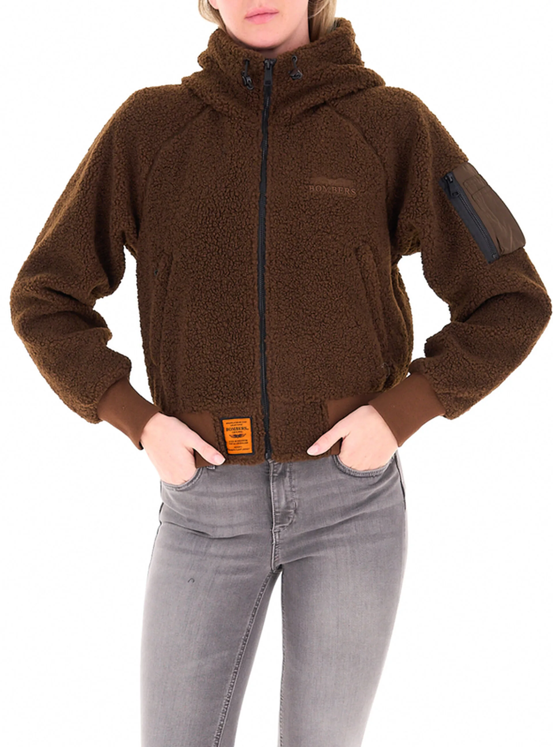 Giubbino orsetto MARRONE XS - Bombers - FashionsVida
