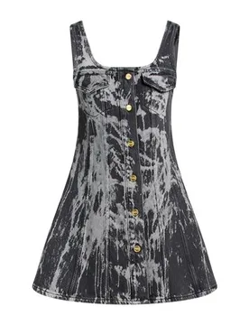 Minivestido Mujer Carbón 36 Mujer - Ganni - FashionsVida