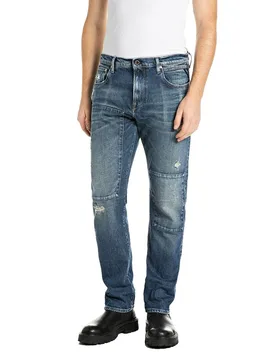 Pantalon M1075.0tq.79526e Medium Blue 28 Homme - Replay - FashionsVida