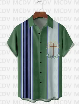 Men's Retro Art Simple Print Casual Shirt 3D Hawaiian Shirts Summer Women For Men Shirts - Aliexpress - FashionsVida