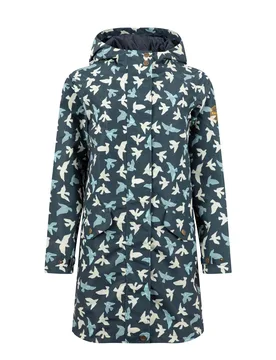 Weird Fish Alinda Printed Waterproof Jacket Size 12 - offers all-offers offers womens-offers sale all-sale sale womens women women all-womens women co - Midnight - FashionsVida