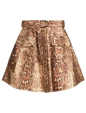 Minirock Damen Beige 0,1,2 Damen - Zimmermann - FashionsVida