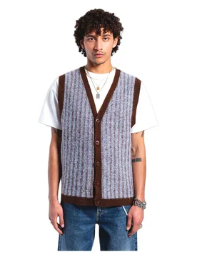 Gilet dr.denim bobby vest - zen blue twine - DRDENIM - FashionsVida