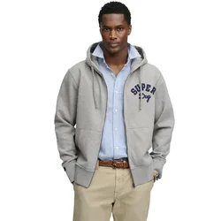 Sweat à Capuche Vintage Athletic Dark Grey Marl S