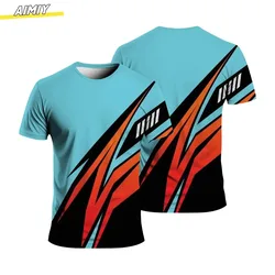 Summer Fashion Sports Men's T-shirt Loose and Comfortable Daily Casual Round Neck Plus Size Short Sleeve
