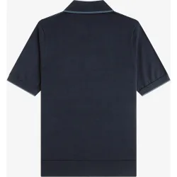 Jersey de hombre de punto gofre con cuello polo