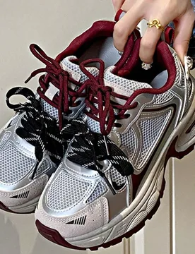 Nuevos tenis de pareja estilo coreano para primavera y verano 2025, zapatos atléticos para correr para mujer, tenis casuales de plataforma, zapatos d - Shein - FashionsVida