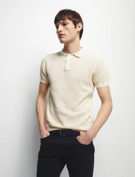 Sfera - Jersey polo calado - Sfera - FashionsVida