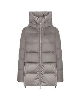 Abrigo acolchado de plumón KEIKO crema 36 - Duno - FashionsVida