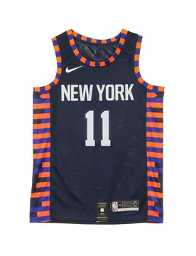 Canotta Basket Uomo Nba Swingman Jersey City Edition No 11 Frank Ntilikina Neykni College Navy - NIKE NBA - FashionsVida