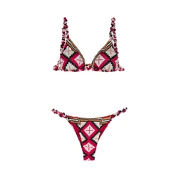 Bikini Triangolo Fantasia Rombi MF24-0640X1