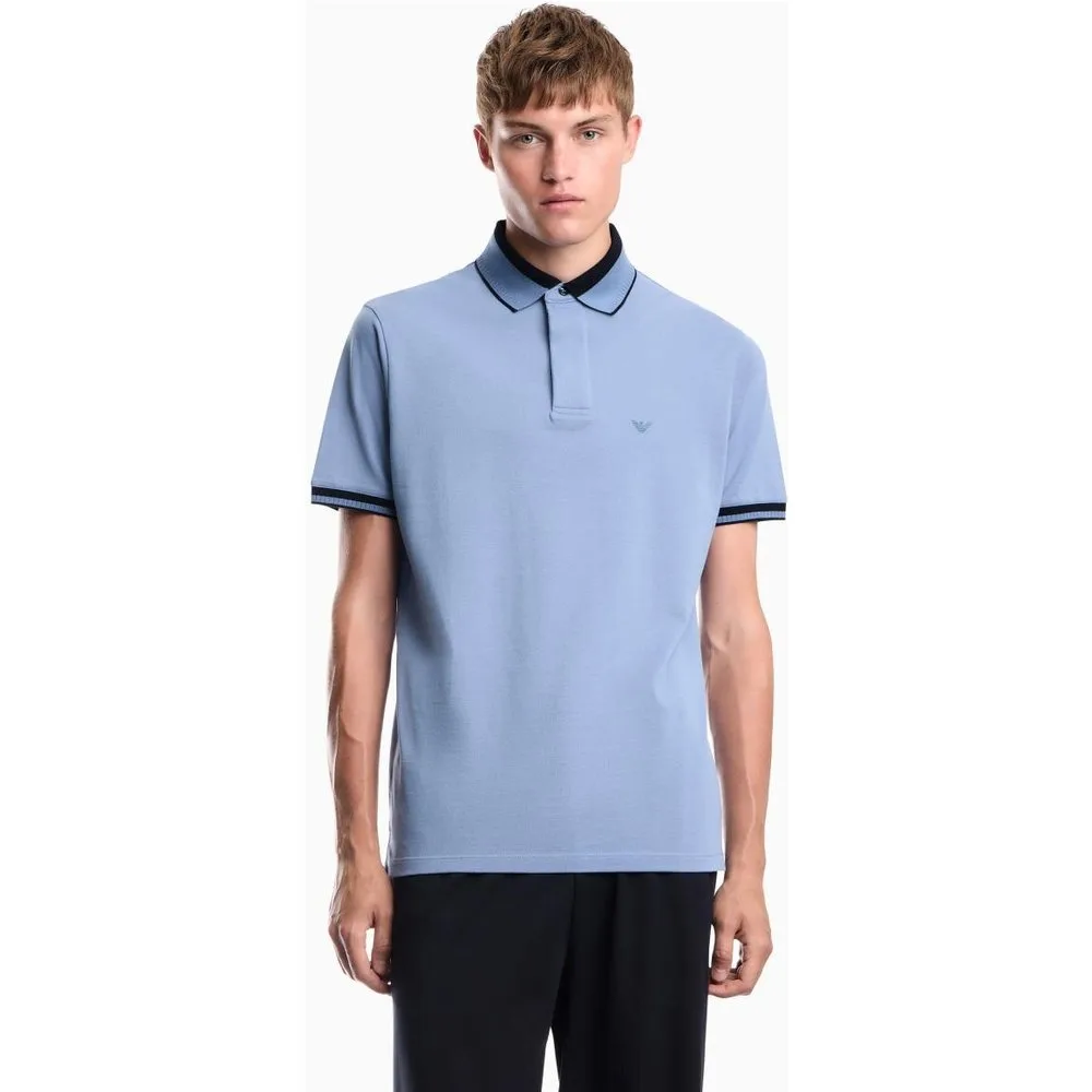 Polo de hombre de managa corta regular fit - Emporio Armani - FashionsVida