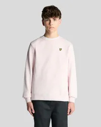 Kids' Cotton Crew Neck Sweatshirt in Pink
