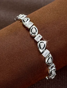HIBRIDE Luxury Elegant Womens Jewelry Irregular Zircon Bracelet Suitable for Wedding Brides Travel Everyday Party Gifts B258 - Aliexpress - FashionsVida