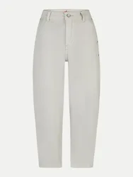 Barrel-Fit Jeans Weiß M