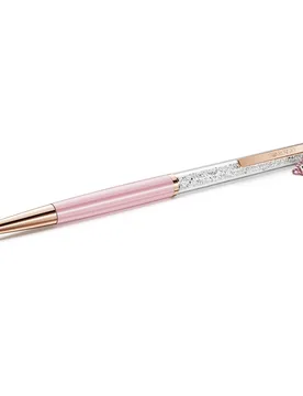 Penna a sfera Crystalline, Orsetto, Rosa, Laccato rosa, placcato color oro rosa OS - Swarovski - FashionsVida