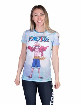 One Piece Fishman Luffy And The Crew Short Sleeve T-shirt Green XS Women - OTSO - FashionsVida